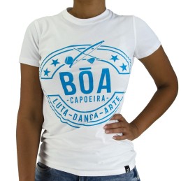Bõa T-shirt Donna Capoeira Luta Danca - Bianco