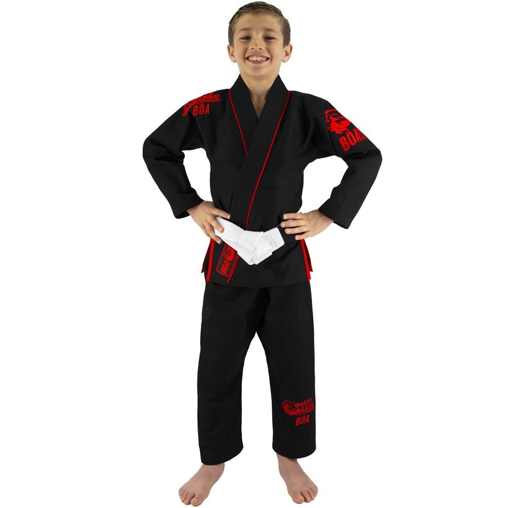 Bjj Gi Kimono Niño Mata Leão - Negro | artes marciales