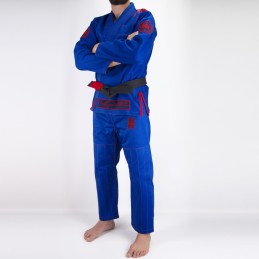 Мужское бжж-кимоно Pronto para batalha - синий | боевые виды спорта