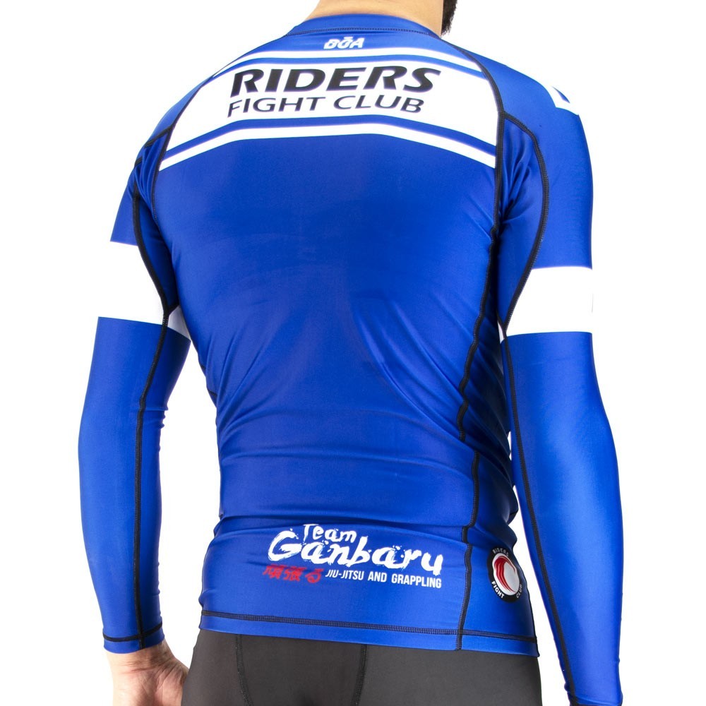 Rashguards Riders Fight Club Bleu