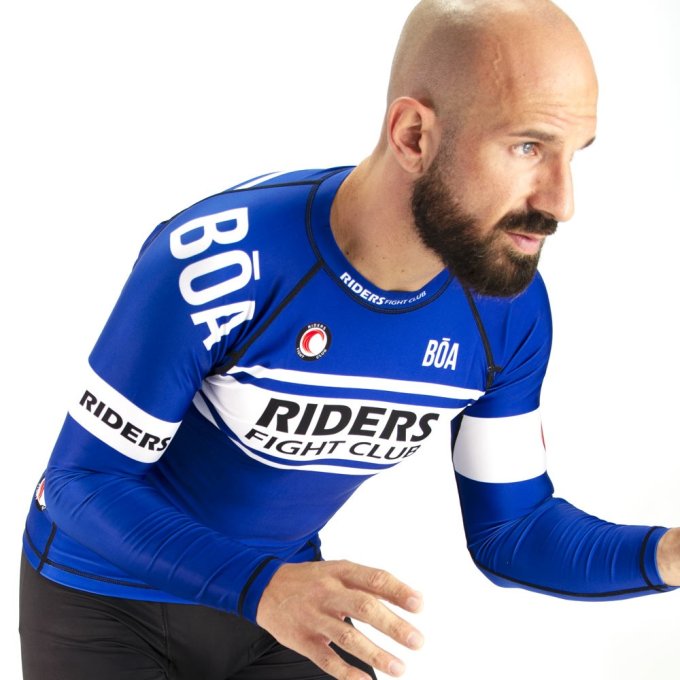 Бойцовский клуб Rashguards Riders синий Trenirovka grappling, bjj, mma
