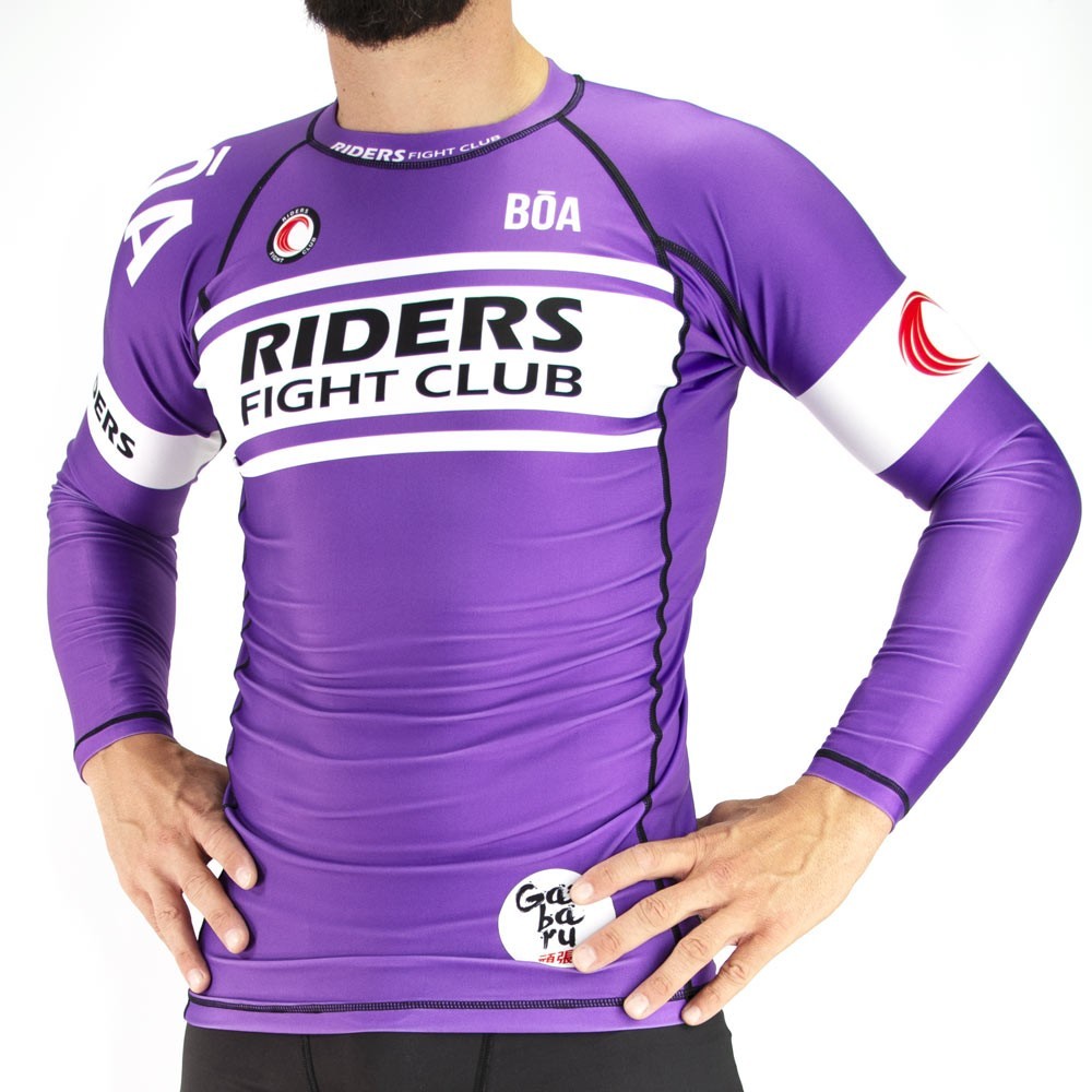 Бойцовский клуб Rashguards Riders фиолетовый zanimat'sya yedinoborstvami