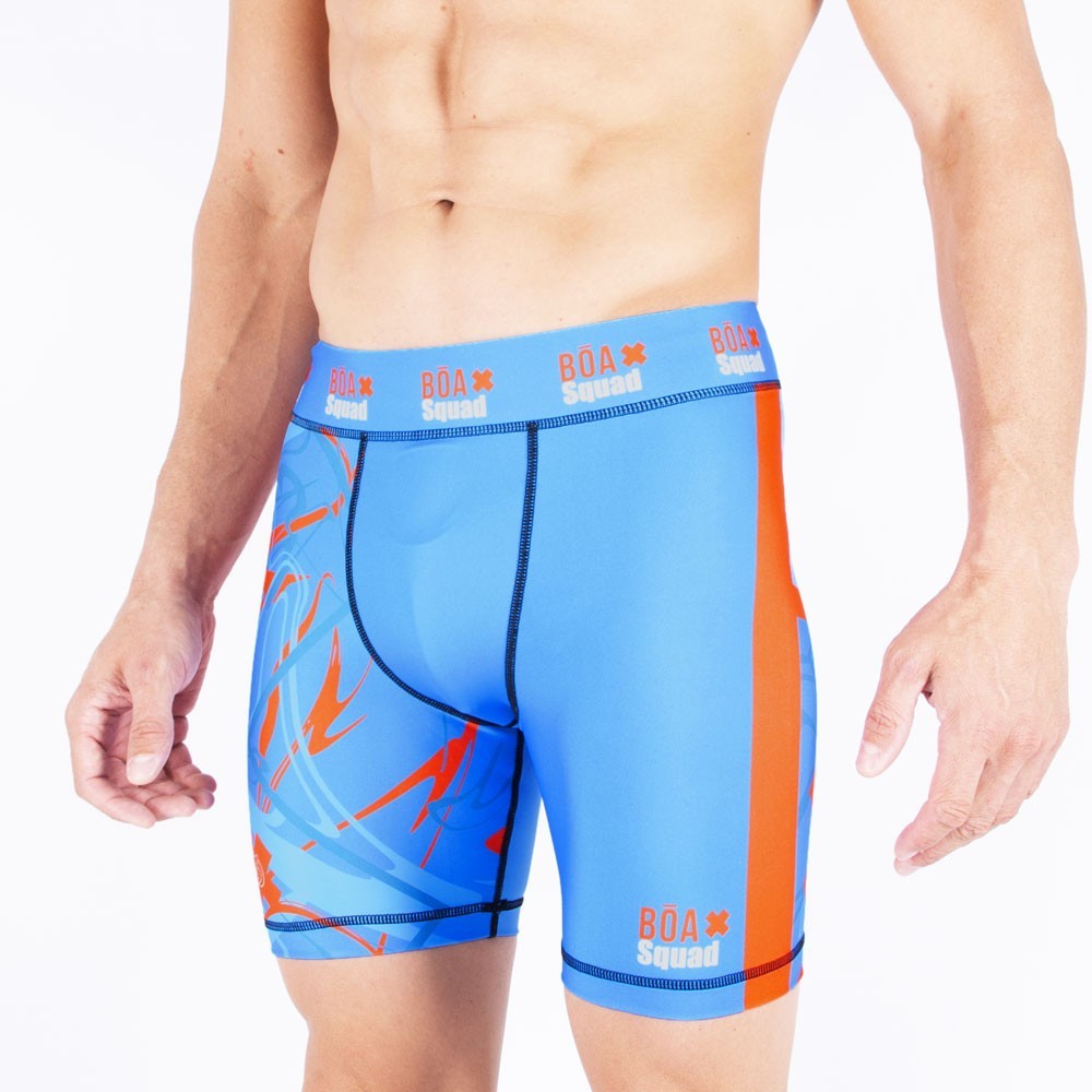 Meister MMA Short de Compression avec Poche pour Coquille - Blanc