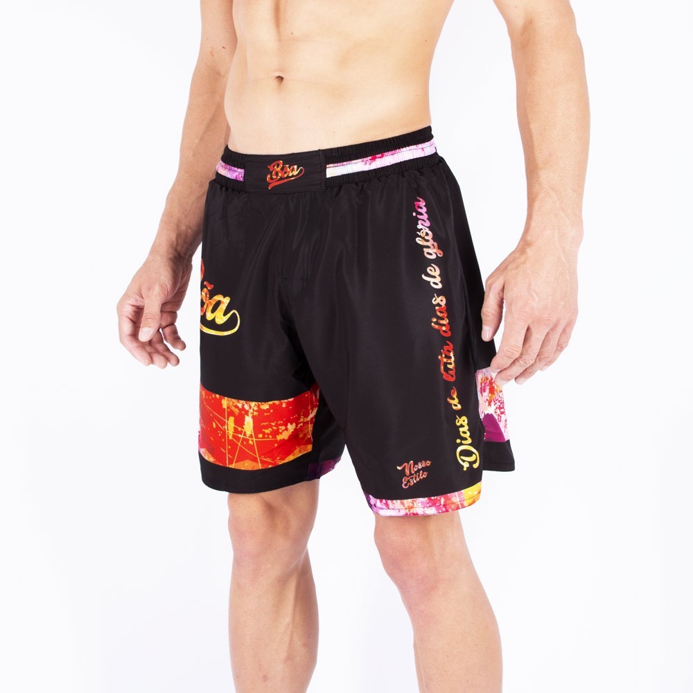 Raven Fightwear Fight Shorts Tezcatlipoca Men's Combat Shorts Homme Boxe MMA BJJ Grappling Fitness 