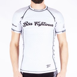 Rashguard de competition Blanc pour homme - Armadura T-shirt de compression