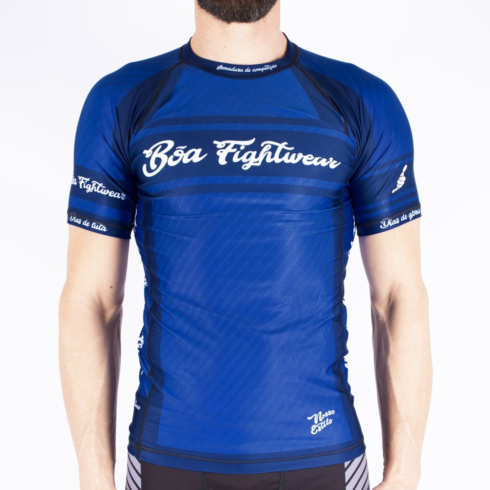 Rashguard de competition Bleu pour homme - Armadura T-shirt de compression