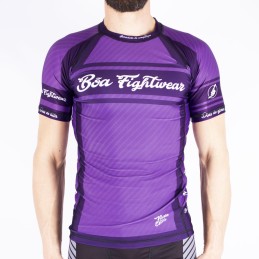 Rashguard de competition Violet pour homme - Armadura T-shirt de compression