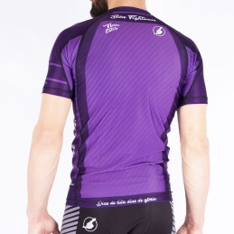 Men's purple competition rashguard - Armadura Boa
