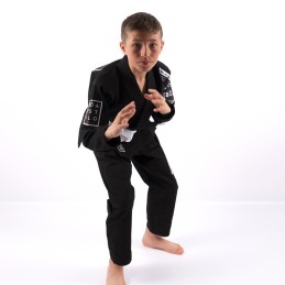 Jiu Jitsu Kimono für Kinder - Nosso Estilo Schwarz für Wettbewerbe