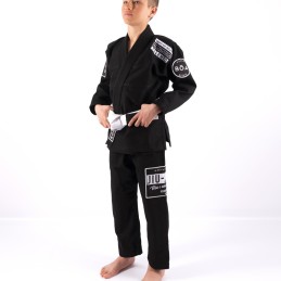 Kimono Jiu Jitsu para niños - Nosso Estilo Negro un kimono para clubes de bjj