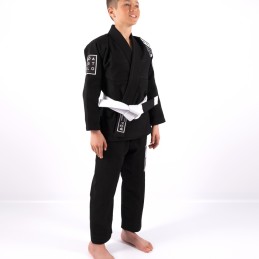 Kimono de Jiu Jitsu pour enfant - Nosso Estilo Noir la pratique du jiu-jitsu bresilien