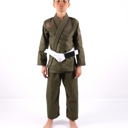 BJJ Kimono for children - Velha Boipeba Khaki combat sports