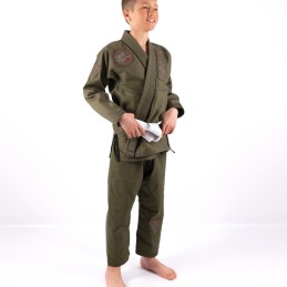 BJJ Kimono for children - Velha Boipeba Khaki ideal for combat