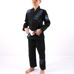 Kimono de JJB pour enfant - Velha Boipeba Noir la pratique du jiu-jitsu bresilien