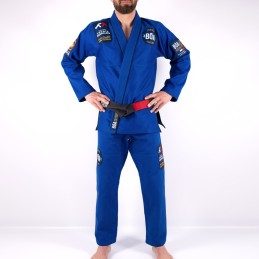 BJJ Kimono for men from the France team Blue the practice of brazilian jiu-jitsu