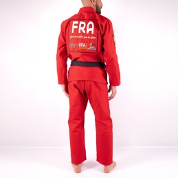 BJJ Kimono para homens da seleção da França Vermelho Esportes de combate