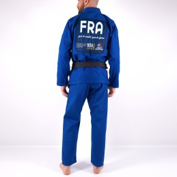 BJJ Kimono para homens da seleção da França Azul Esportes de combate