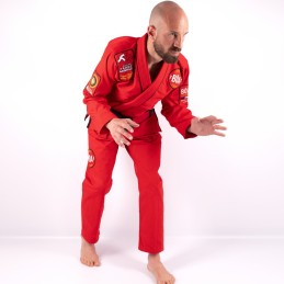 Kimono BJJ da uomo della squadra francese Rosso per le competizioni