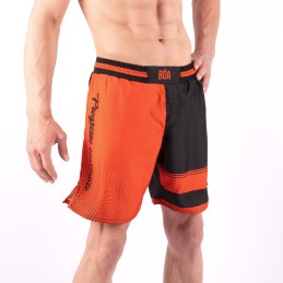 Pantalones Cortos de Grappling Hombre - Estilo de vida naranja