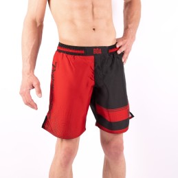 Men's Grappling Fight Shorts - Estilo de vida red ground training