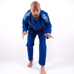 Kimono BJJ per Uomo Tudo Bem Blu sport di combattimento