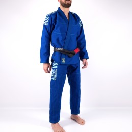 Kimono BJJ para Hombre Tudo Bem Azul la práctica del jiu-jitsu brasileño