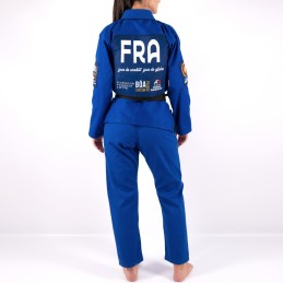BJJ-Kimono für Frauen vom französischen Team Blau Kampfsportarten
