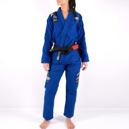 BJJ-Kimono für Frauen vom französischen Team Blau ideal für den Kampf
