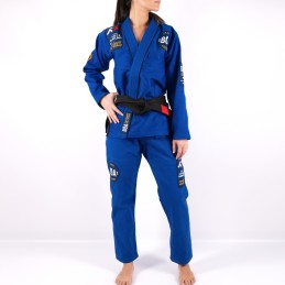 BJJ Kimono para mulheres da seleção da França Azul Artes marciais