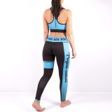 Leggings grappling para mujer Azul - Estilo de vida para deportes