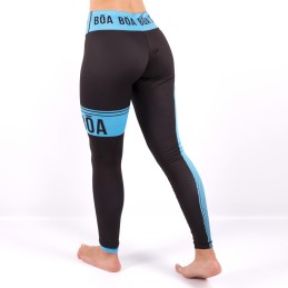 Grappling leggings for women Blue - Estilo de vida for the competition