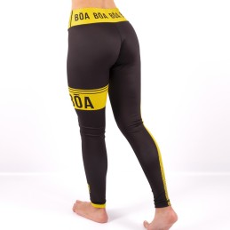 Grappling leggings for women Yellow - Estilo de vida for the competition