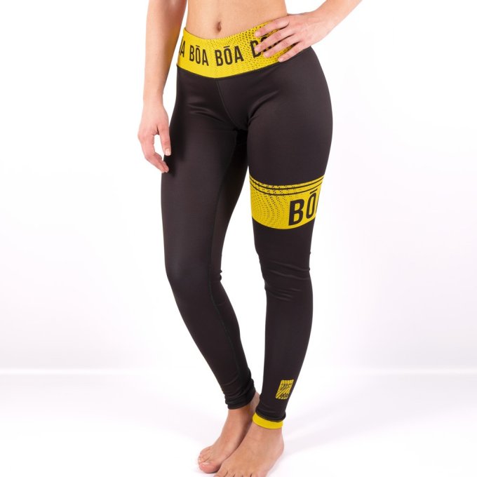 Legging de Grappling Jaune pour femme - Estilo de vida pour le sport de combat