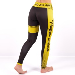 Grappling leggings for women Yellow - Estilo de vida Boa