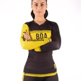 Rashguard Grappling für Damen - Estilo de vida Gelb für den Kampfsport