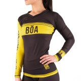Rashguard grappling para mujer - Estilo de vida Amarillo para deportes