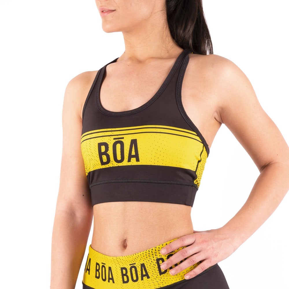 Grappling bra for women - Estilo de vida Yellow for combat sport