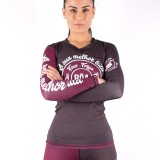 Rashguard femminile - A sua melhor luta Rosso Boa