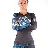 Rashguard Grappling für Damen – A sua melhor luta Blau Boa