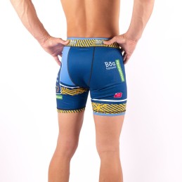 Pantalones cortos de compresión Grappling - Formula Challenger Azul Boa Fightwear