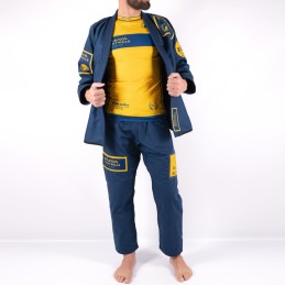 Pack Kimono de JJB pour homme et Rashguard Formula de luta Navy