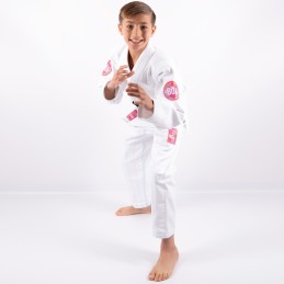 BJJ Gi Kimono Children - Curitiba White the practice of brazilian jiu-jitsu