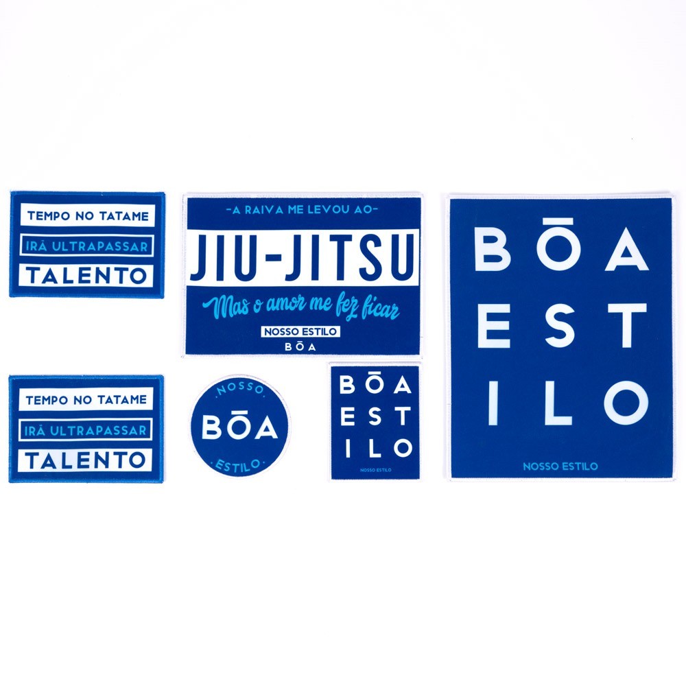Brazilian Jiu-Jitsu patch for adults - Nosso Estilo Blue