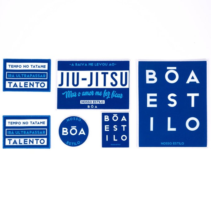 Brazilian Jiu-Jitsu patch for adults - Nosso Estilo Blue