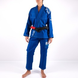 Kimono de Jiu-Jitsu pour femme - Nosso Estilo Bleu Boa Fightwear