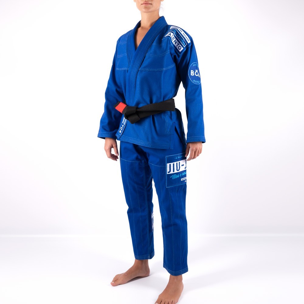Kimono Jiu-Jitsu para Mujer - Nosso Estilo Azul Artes marciales