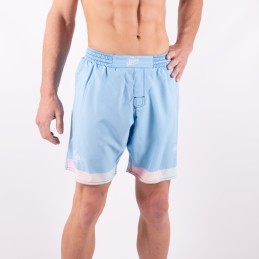 Pantalones cortos de Grappling Ultraligeros - Fino Azul Boa