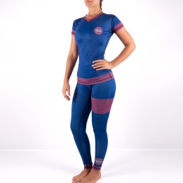 Leggings für Damen von NoGi - Curitiba blau für den Kampfsport