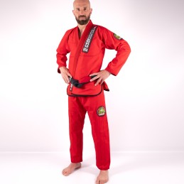 Brasilianischer Jiu-Jitsu-Kimono vom GSDI-Club Rot