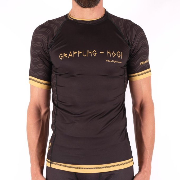 Rashguard di Nogi Grappling - Jogo Guerreiro D'oro